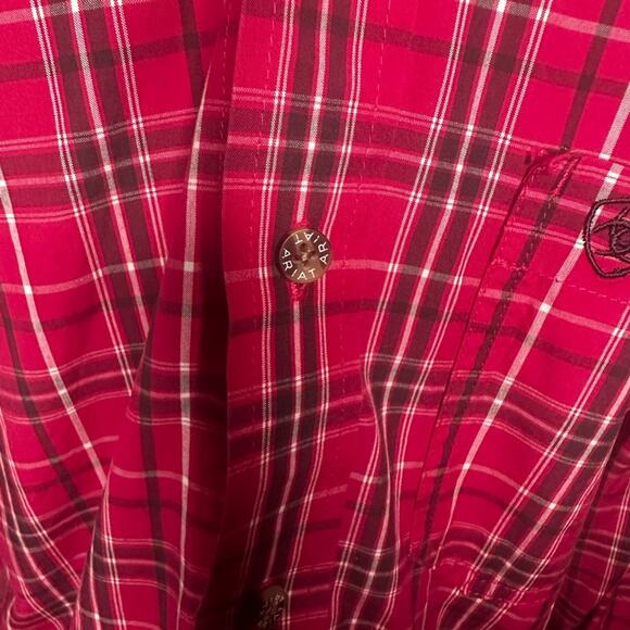 Ariat Pro Series Fitted Pink Shirt - Picture 4 of 14